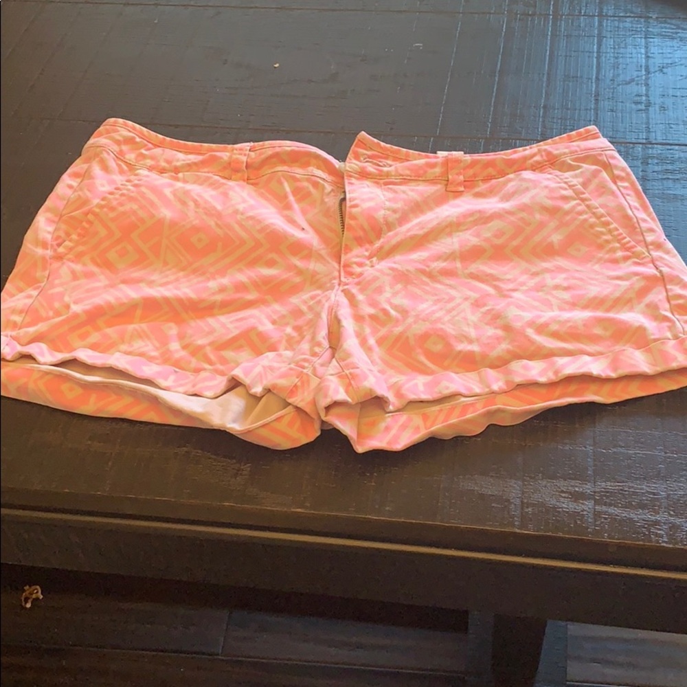 American Eagle Outfitters Pink & Tan Aztec Shorts